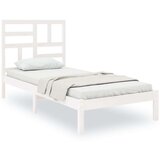  Posteljni okvir bel iz trdnega lesa 90x200 cm, (20645010) | Shoptok.si