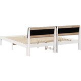  Okvir kreveta s uzglavljem Bijela i svijetlosiva 180 x 200 cm | shoptok.hr