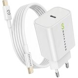 Oem Mayaxess, Omrežni polnilnik za iPhone 16 Pro Max 20W + 1m USB-C kabel, Bela, (5000275928) Cene