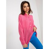 Fashion Hunters Pink women's cotton shirt OCH BELLA Cene