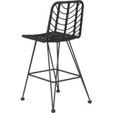 vidaXL barski stolci 2 kom crni 45 x 56 x 103,5 cm pe ratan i čelik | shoptok.hr