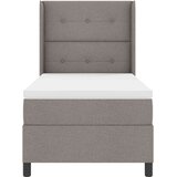 Box Postelja s podstavkom in vzmetnico Taupe 90x200 cm, (22050378) | Shoptok.si