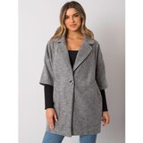 Fashion Hunters RUE PARIS Gray oversized coat Cene