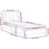  Postelja z vzmetnico črna in bela 90x200 cm umetno usnje | Shoptok.si