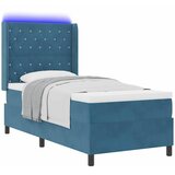  Krevet s opruga kutije s madracem Plava 90 x 200 cm Baršun | shoptok.hr