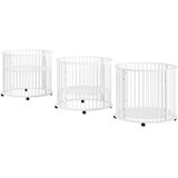 Vipack Bela stajica iz masivne bukve 90x90 cm Dino – | Shoptok.si