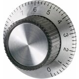 TRU COMPONENTS gumb s ljestvicom aluminij (eloksiran) boja (ø x v) 37 mm x 15 mm 1 st Cijene