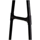 Casa Selección Črno kovinsko stojalo za oblačila na kolesih 84x43x156 cm – | Shoptok.si