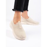 Shelvt Beige textile sports shoes | shoptok.hr