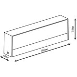 Top Light LED spoljašnje zidno svetlo IMOLA LED/16W/230V 3000/4000/6000K IP54 30 cm | Eponuda.com