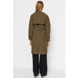 Trendyol Trench Coat - Khaki - Double-breasted | shoptok.hr
