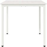  Stol za objedovanje Bijelo 80 x 80 x 75 cm Čvrsto borovo drvo | shoptok.hr