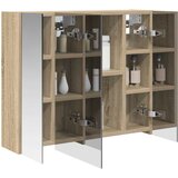  Kupaonski ormar s ogledalom Sonoma hrast 60 x 14,5 x 50 cm | shoptok.hr