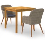  3-dijelni vrtni blagovaonski set smeđi | shoptok.hr