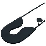 WALLXPERT metalna zidna kuka crna boja devran | ePonuda.com