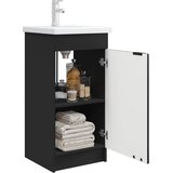  Kupaonski umivaonik s sudoperom Crna 42 x 40 x 84,5 cm | shoptok.hr