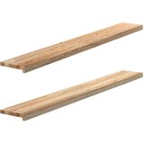  Prozorske klupice 2 kom 160x20x2 cm netretirane masivne hrast | shoptok.hr