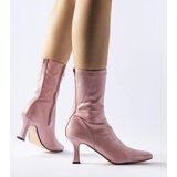 Gemre Pink ankle boots with low heels Luisella | Shoptok.si