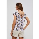 Marisse Blouse With Decorative Back L-Ts-3776 White | Shoptok.si