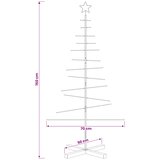  Metalno božićno drvce sa stalkom KUOPIO 150 cm Čelik Bijela | shoptok.hr