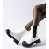 Gemre White classic insulated ankle boots Porcigatone | shoptok.hr