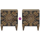  Nočna omarica Rjava 40 x 33,5 x 46 cm Masiven les manga, (5000247486) | Shoptok.si