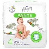 Baby Happy Pants Size 4 Maxi hlačne plenice za enkratno uporabo 8-14 kg 24 kos