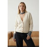TRENDYOLMILLA Ženski duks Twoaw25Hi00211, kamen / žuta | Eponuda.com