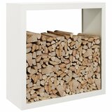  Stalak za drva za ogrjev bijeli 100x40x100 cm čelični | shoptok.hr