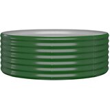  Povišena vrtna gredica od pocinčanog čelika 100 x 100 x 36 cm zelena | Eponuda.com