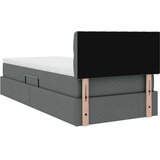  Krevet s prostorom za pohranu s LED-om Tamno siva 90 x 190 cm | shoptok.hr