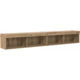  Set TV komoda Zidne 2 pcs Umjetnički hrast 100 x 30 x 30 cm | shoptok.hr