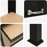  Radna klupa Crna 114 x 54 x 91 cm Projektirano drvo i metal | shoptok.hr