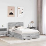  Konstrukcija postelje Siva Sonoma 120 x 200 cm Konstruiran les, (5000102930) | Shoptok.si