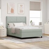  Krevet s opruga kutije Svijetlo siva 160 x 200 cm Baršun | shoptok.hr