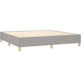  Krevet s oprugama i madracem svjetlosivi 200 x 200cm od tkanine | shoptok.hr