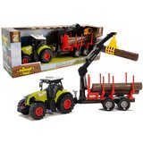  Tractor and forest trailer with wood Cijene