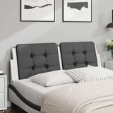 vidaXL Jastuk za uzglavlje crno-bijeli 120 cm od umjetne kože | shoptok.hr