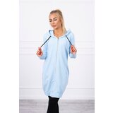 Kesi Dress with a hood and azure color Cijene