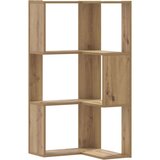 vidaXL Kotna knjižna omara artisan hrast 50x50x102 cm inženirski les | Shoptok.si