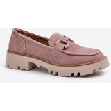 S. BARSKI Women's Beige Suede Moccasins with Ornament D&A | Shoptok.si