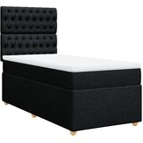  Box spring krevet s madracem crni 80 x 200 cm od tkanine | shoptok.hr