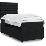 Box spring krevet s madracem crni 80 x 200 cm baršunasti | shoptok.hr