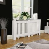  Bijeli mdf zaštitni pokrov za radijator 152 cm | shoptok.hr