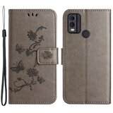 INORCO Ovitek denarnica za telefon Nokia C32/C22, odporen na prah, PU usnjeni ovitek za stojalo z vtisnjenim metuljčkom in cvetjem, (22033854) | Shoptok.si