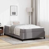  Konstrukcija postelje z vzmetnico Siva 120 x 190 cm blago, (5000127719) | Shoptok.si