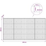  Gabion s žicom debljine 3 5 mm i mrežom 10x10 cm 400x30x200 cm - 30 cm 200 cm 400 cm | shoptok.hr