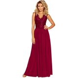 Numoco Long dress with lace neckline | Shoptok.si