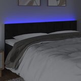  LED uzglavlje crno 200x5x78/88 cm baršunasto | shoptok.hr