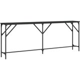 Maison Chic konzolna miza - miza ob steni črna 200x29x75 cm inženirski les, (21786459) | Shoptok.si